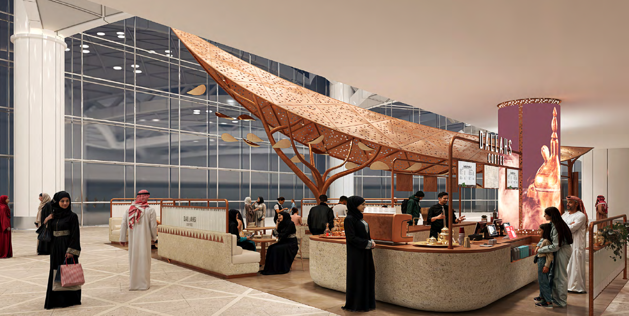 Riyadh International Airport interior view